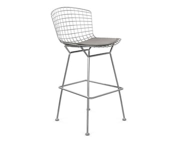 BERTOIA - Steel stool with integrated cushion (Request Info)