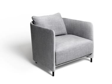 BLENDY - Fabric armchair with armrests by DE PADOVA