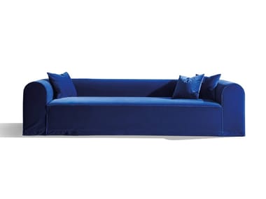 BLOCKS - 4 seater velvet sofa by Wittmann