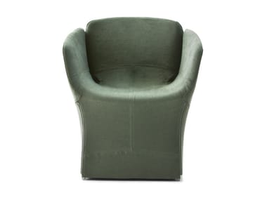 BLOOMY - Easy chair with removable cover with armrests by Moroso