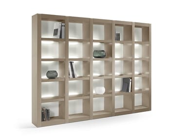 AVANTGARDE - Bookcase with built-in lights by Reflex