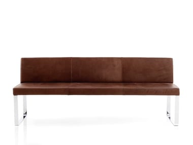 BOP - Leather bench with back by more