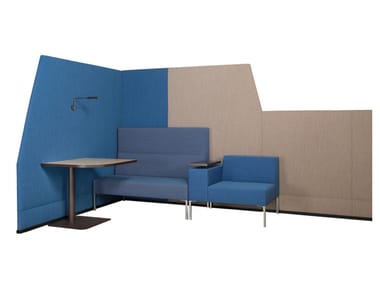 BRICKS WALL COMBINATION - Sound absorbing fabric office screen by Casala