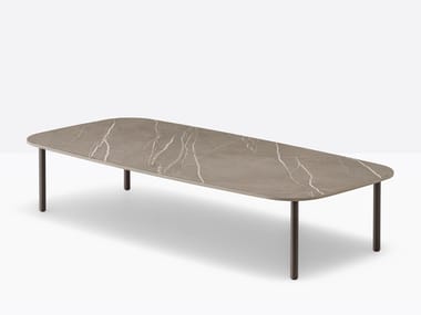 BUDDY BDT_120x59 - Low rectangular laminate coffee table by Pedrali