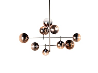 BULLES XL SHANGHAI - LED Borosilicate glass chandelier by Reflex