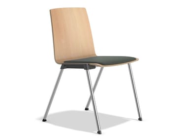 CALIBER 2891/00 - Stackable chair with linking device by Casala