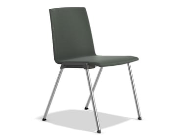 CALIBER 2893/00 - Upholstered stackable fabric chair by Casala