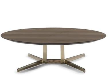 CAMPUS - Low round coffee table  by Natuzzi Italia