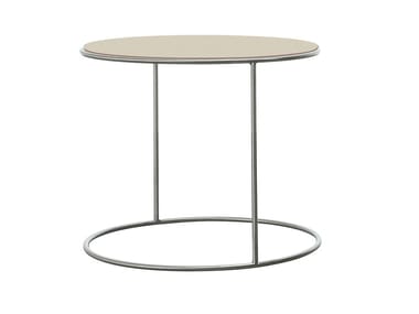 CANNOT - Detachable coffee table with stainless steel structure by Cappellini