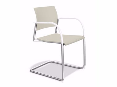 COOPER - Cantilever stackable reception chair by Casala