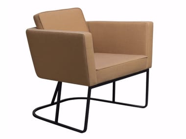 CAPE - Fabric armchair with armrests by Casala