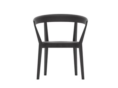 CAROLA SO0907 - Wooden chair with armrests by Andreu World