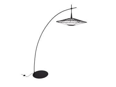 CARPA - LED direct-indirect light cotton arc lamp by Forestier