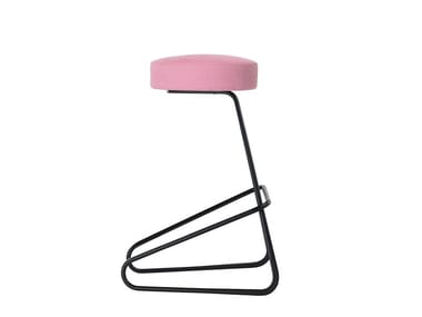 CC3A - Cantilever upholstered steel stool by Tecta