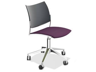 CELLO 1299-00 - Swivel chair with 5-spoke base with castors by Casala