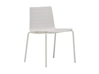 FLEX OUTDOOR SI1320 - Stackable Polymer garden chair by Andreu World