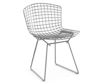 BERTOIA SIDE CHAIR - Steel chair with integrated cushion (Request Info)