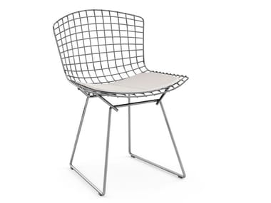 BERTOIA SIDE CHAIR - Steel chair with integrated cushion (Request Info)