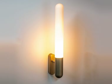 CIGAR - LED glass and aluminium wall lamp by Dark