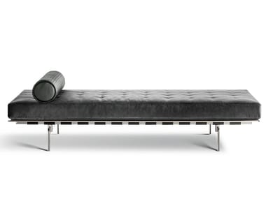 CLAYTON - Tufted upholstered bench by Poltrona Frau