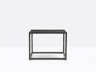 CODE 59X59X42 - Square steel bistro side table by Pedrali