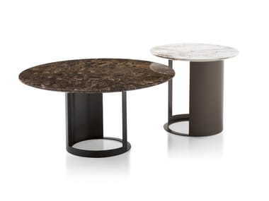 CI - Round marble coffee table by Bodema