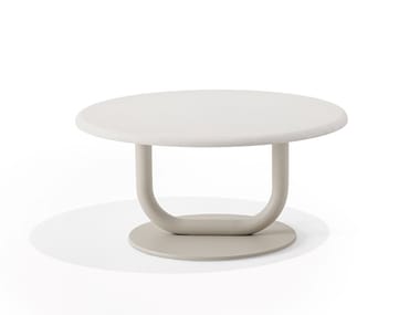 STRONG SPECIAL - Round steel coffee table with MDF top by Desalto