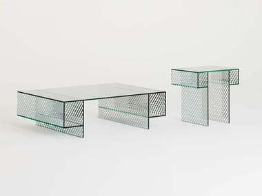 ROBOTIN - Crystal coffee table by Glas Italia