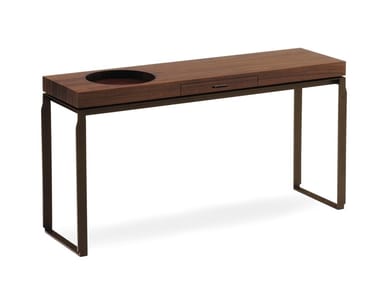 AEI - Rectangular wooden console table with drawers by Giorgetti