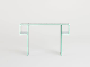 ROBOTIN - Rectangular crystal console table by Glas Italia