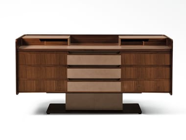 CORIUM - Wooden chest of drawers by Giorgetti