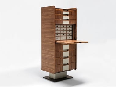 CORIUM - Wooden secretary desk / chest of drawers by Giorgetti