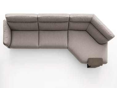 SKIN - Corner 4 seater sofa with integrated magazine rack by Ditre Italia