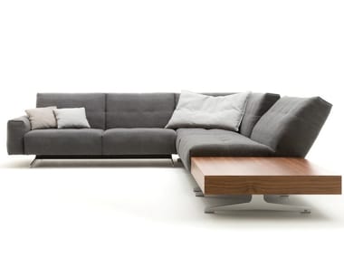 ROLF BENZ 50 - Sled base corner fabric sofa by Rolf Benz