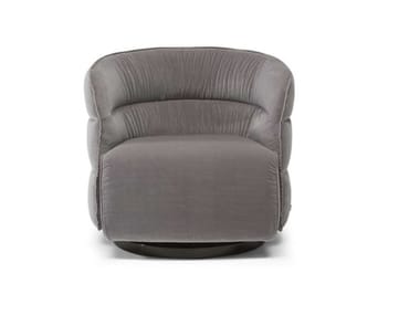 COUTURE - Fabric armchair with armrests by Natuzzi Italia