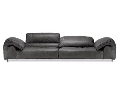 CRAZY DIAMOND - 3 seater leather sofa with headrest by Arketipo