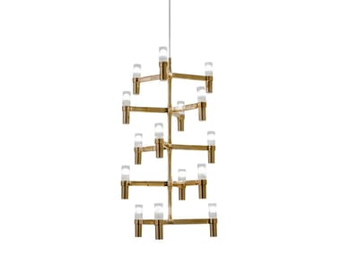 CROWN MULTI - Die cast aluminium chandelier by Nemo