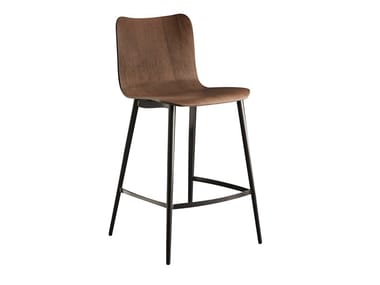 DANDY.TT.SS - Oak stool with back by Colico