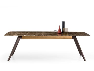 DELTA - Rectangular marble table by Pianca