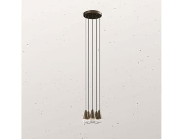 DEW 289.12 - LED iron pendant lamp by Il Fanale