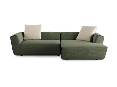 DOLCE VITA - Fabric sofa with chaise longue by Liu Jo Living Collection