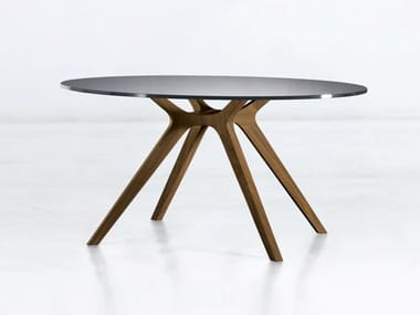 DR - Round glass meeting table by Frezza