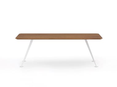 SPIKE - Rectangular wooden meeting table by Frezza