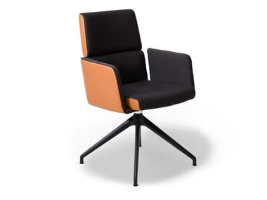 DS-414 - Trestle-based office chair with armrests by de Sede