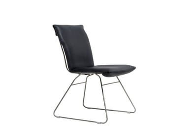 DS-515 - Sled base leather chair by de Sede