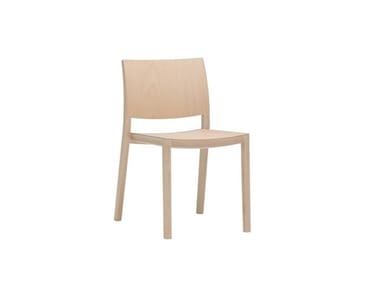 DUOS SI2750 - Stackable wooden chair by Andreu World