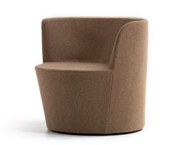 TABA - Felt easy chair with armrests by Moroso