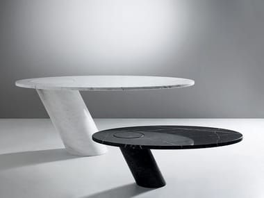 ECCENTRICO - Oval marble table by Agapecasa