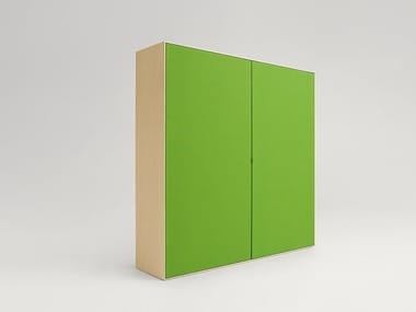 EDEL - Wooden highboard with doors by Paola Lenti