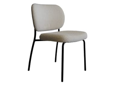 ELI - Upholstered open back fabric chair by Tonon